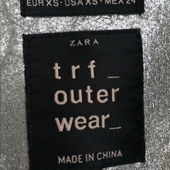 Zara Silver Moto Jacket - Picture 5 of 6